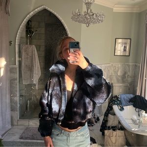 Urban Outfitters Blue Tie Dye Jacket